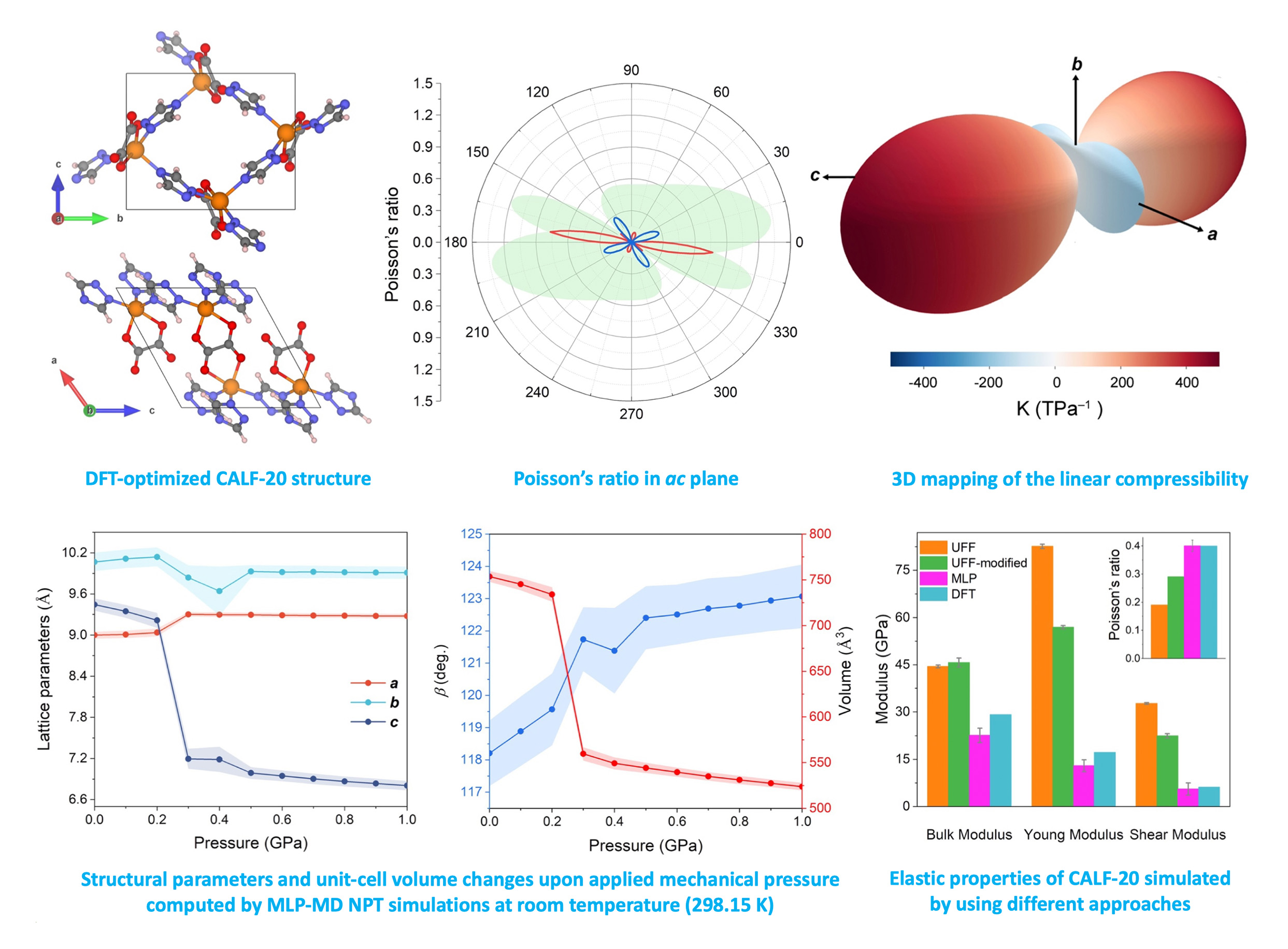 Unconventional mechanical and thermal behaviours of MOF CALF-20